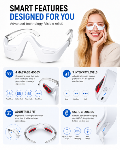 3D Red Light EMS Eye Massager