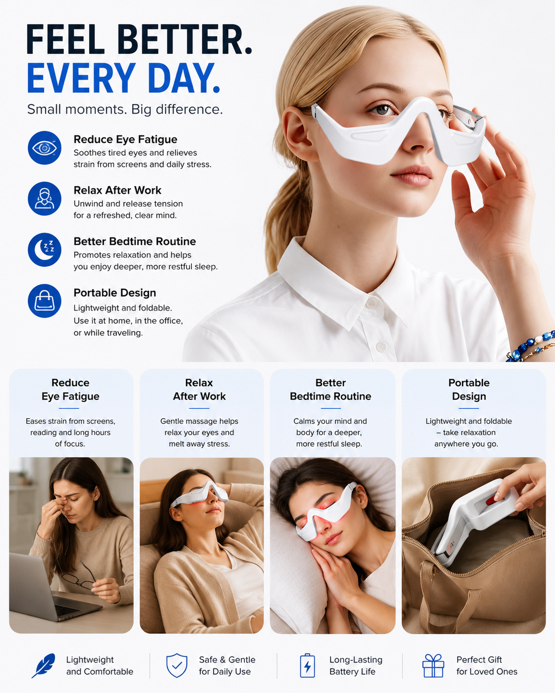 3D Red Light EMS Eye Massager